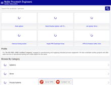 Tablet Screenshot of nobleprocetech.com